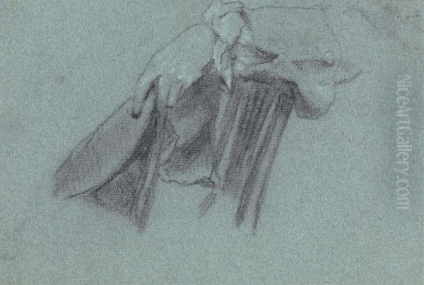 Study of a Hand Holding a Hat - view 1