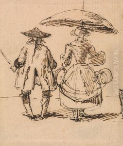 The pair of compasses and the pair of callipers side by side by John Thomas Smith