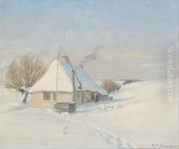 A clear winter day. Horby Mark on Funen. - view 1