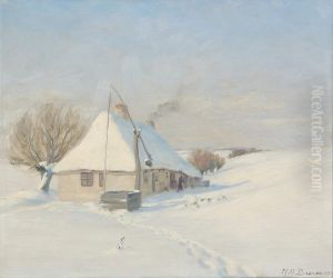 Klar Vinterdag. Horby Mark pa Fyen. Klar Vinterdag. Horby Mark pa Fyen.