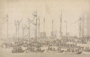 Celebration on the Thames near Whitehall