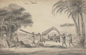 Traveller in a Palanquin in India by Robert Home