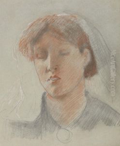 The Artist's Wife Emma, on her Wedding Day by Ford Madox Brown