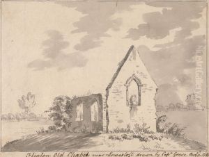 Folio of Views in Norfolk and Suffolk Flixton Old Chapel, near Lowestoft, Suffolk by Francis Grose