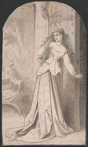 A Damsel by Adelaide Claxton