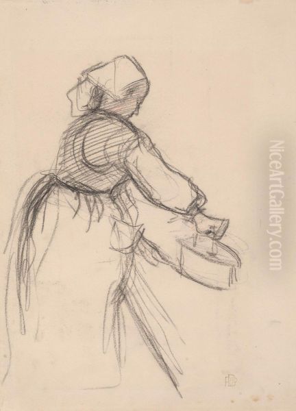 Woman Ironing - view 1