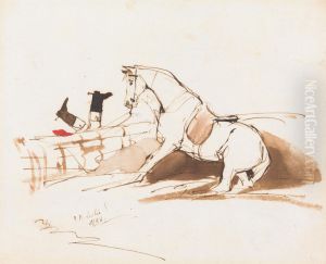 A Hunting Accident by Sir Edwin Henry Landseer
