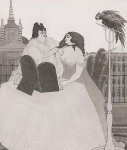 The Lady at the Dressing Table by Aubrey Beardsley