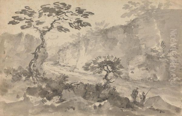 Landscape with Two Men - view 1
