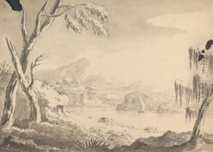 Landscape with Castle on Riverbank