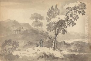 Three Figures in a Landscape Three Figures in a Landscape