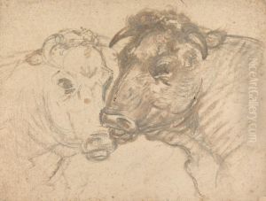 Two Bulls by Sawrey Gilpin