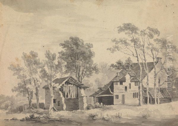 Dwelling on a Riverbank - view 1