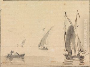 Sailboats on Calm Sea Sailboats on Calm Sea