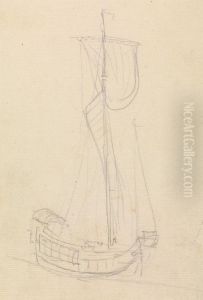 Boat Sketch by Thomas Daniell