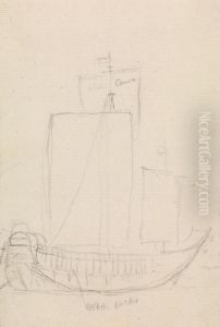 Boat Sketch by Thomas Daniell