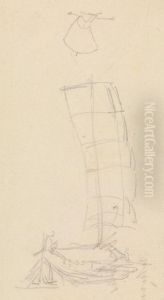 Boat Sketch by Thomas Daniell