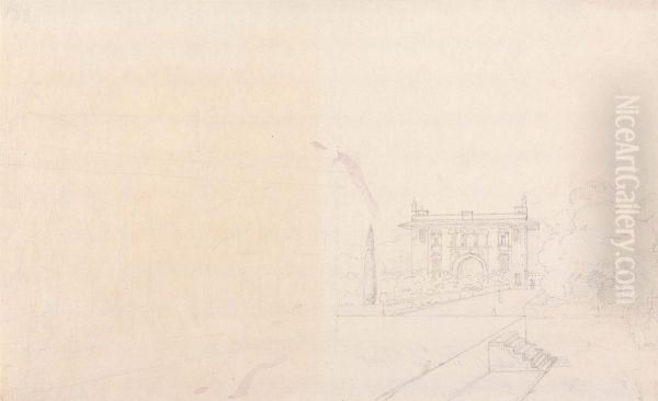 One of One Hundred and Seventy-six Drawings of India by Thomas and William Daniell, Grouped by "Voyages," "South India," and "Upper India" - view 1