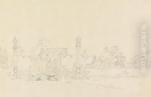 Temple Ruins at Plessey by Thomas Daniell
