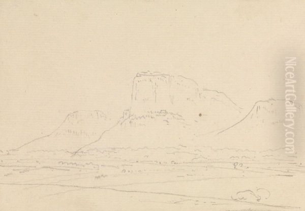 Landscape with Rock Formed Hills in the Background - view 1