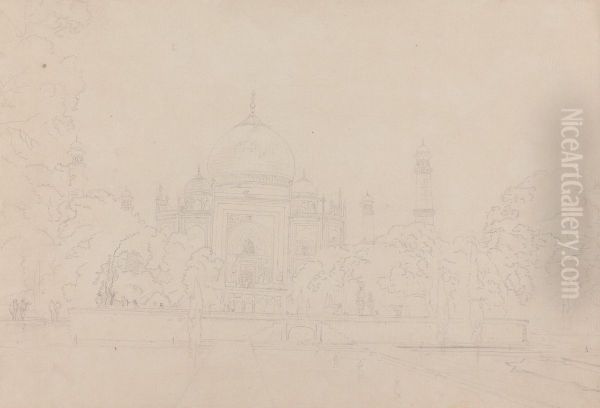 Garden View of the Taj Mahal - view 1