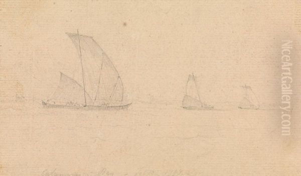 Bay with Sailing Ships - view 1