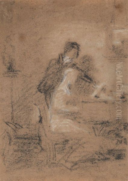 One Seated, One Standing - view 1