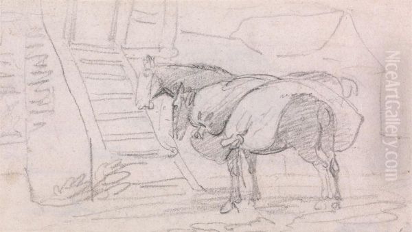 Two Pack Horses - view 1