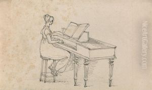 Woman at a Square Piano
