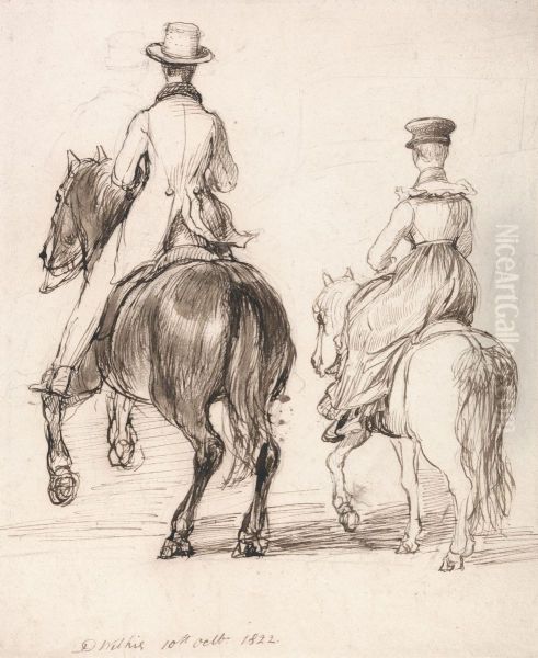 Two Riders Seen from Behind, Oct. 10, 1822 - view 1
