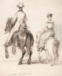 Two Riders Seen from Behind, Oct. 10, 1822 Two Riders Seen from Behind, Oct. 10, 1822
