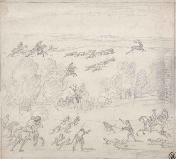A Stag Hunt - view 1