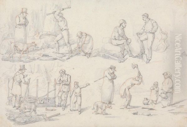 Scenes with Wood-Cutters - view 1