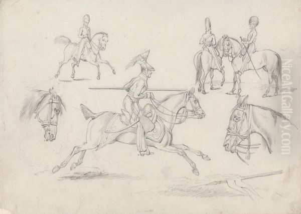 Scenes of a Lancer and Other Cavalry - view 1