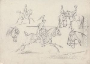 Scenes of a Lancer and Other Cavalry