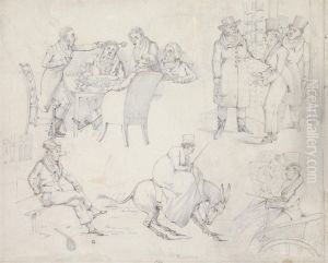 of Entering Quod, of a Hunting Story, of a Gig and Pair, of Wont Go, of Been in Quod some Tome by Henry Thomas Alken