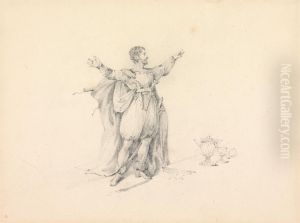A Character (? Macbeth) in Renaissance Dress... by Henry Thomas Alken