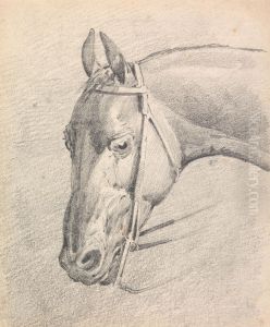 Head of a Horse Wearing a Bridle by Henry Thomas Alken