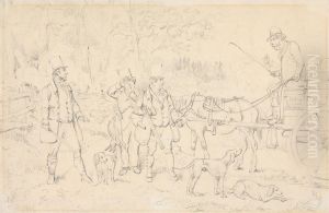 " Sketch for 'The Sporting Butcher' by Henry Thomas Alken