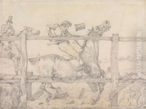 'I Have a Notion This Bridge Will A-Bridge My Sport' by Henry Thomas Alken