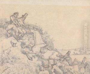 'My Notion is We Shall Get Him up Pretty Shortly What is Your Notion? I've Worked so Hard that I Hav'nt a Notion in Me' by Henry Thomas Alken