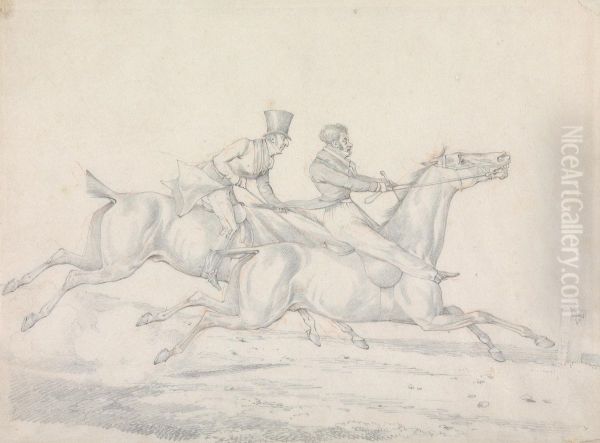 " The Pleasure of Riding in Company. One Would Stop if the Other Could - view 1