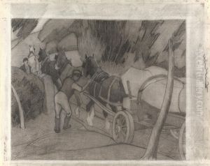 Timber Hauling by Robert Bevan