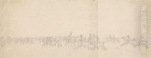 Horses Going Up For the Start of a Race by Sawrey Gilpin