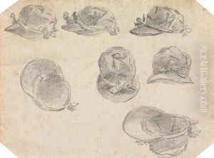 Seven Studies of Jockeys' Caps by Sawrey Gilpin