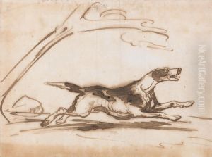 Study of a Hound, Running