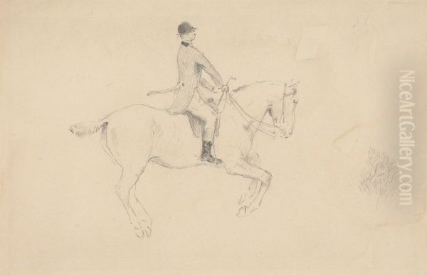 A Huntsman on Horseback - view 1