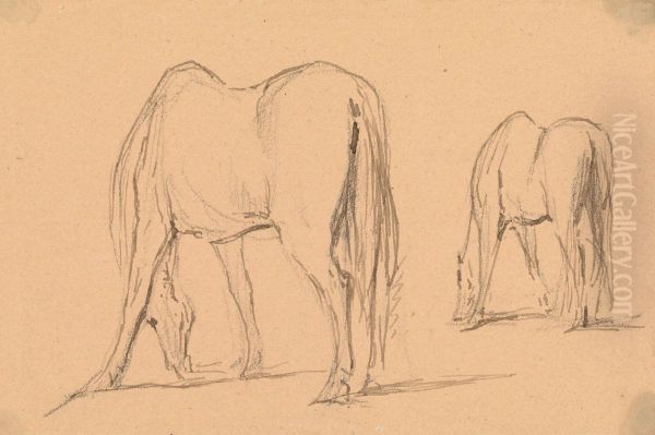 Each Seen Three-Quarters From the Rear, Facing Left - view 1