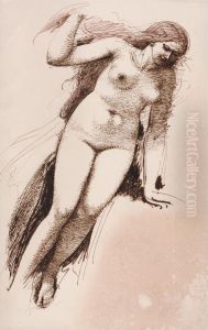 Standing Female Nude by William Edward Frost