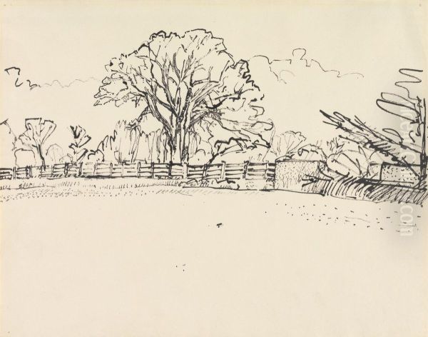 Landscape with a Fence - view 1